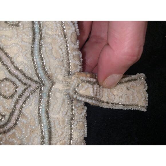 VINTAGE 40’s BEADED BELT BAG From Belgium - Picture 7 of 10